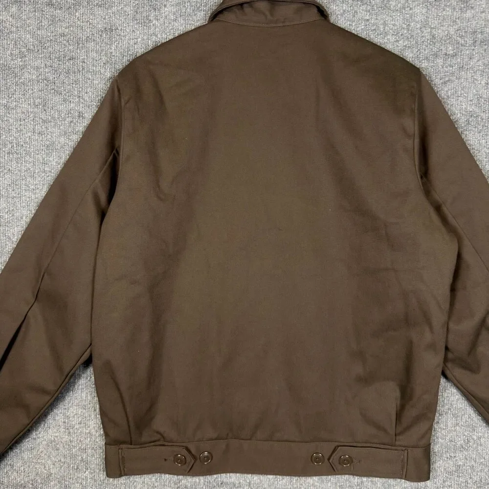 Dickies Mens Eisenhower Icons Work Jacket Small Brown Quilted Lined Workwear